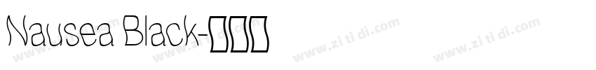 Nausea Black字体转换